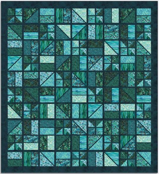 Backslash Quilt Kit - Ebb & Flow