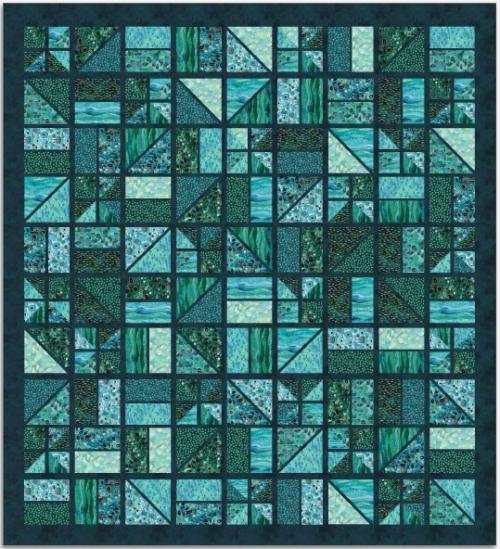 Backslash Quilt Kit - Ebb & Flow