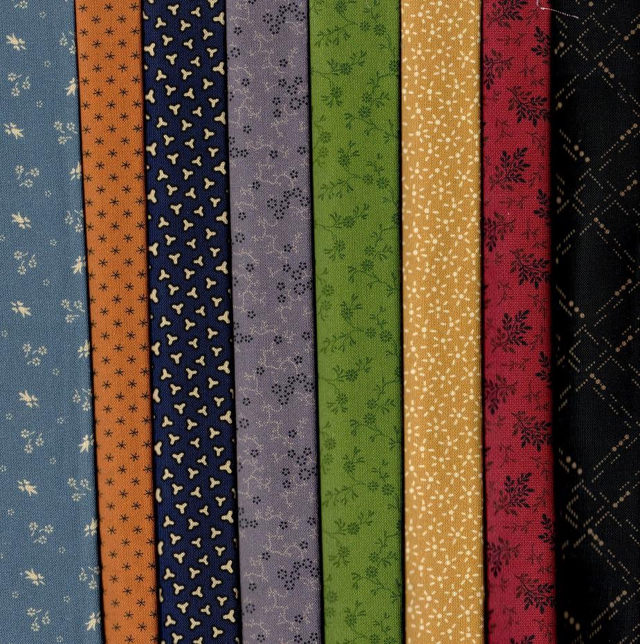 Paula's New Companions Fabric Pack - 8 Fat Quarters