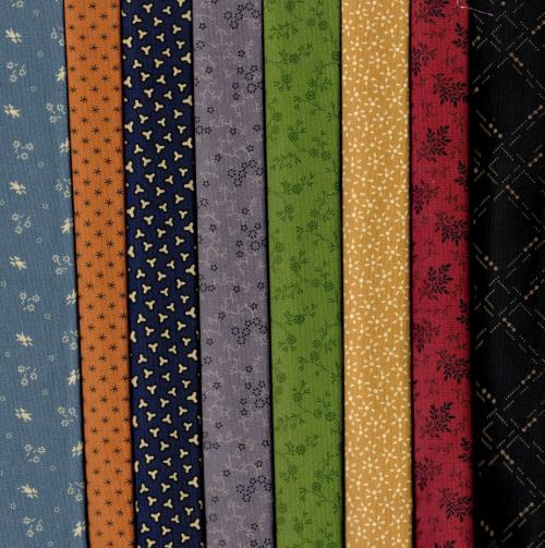 Paula's New Companions Fabric Pack - 8 Fat Quarters
