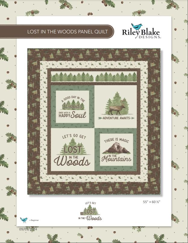 Lost in the Woods Panel Quilt - FREE PATTERN DOWNLOAD