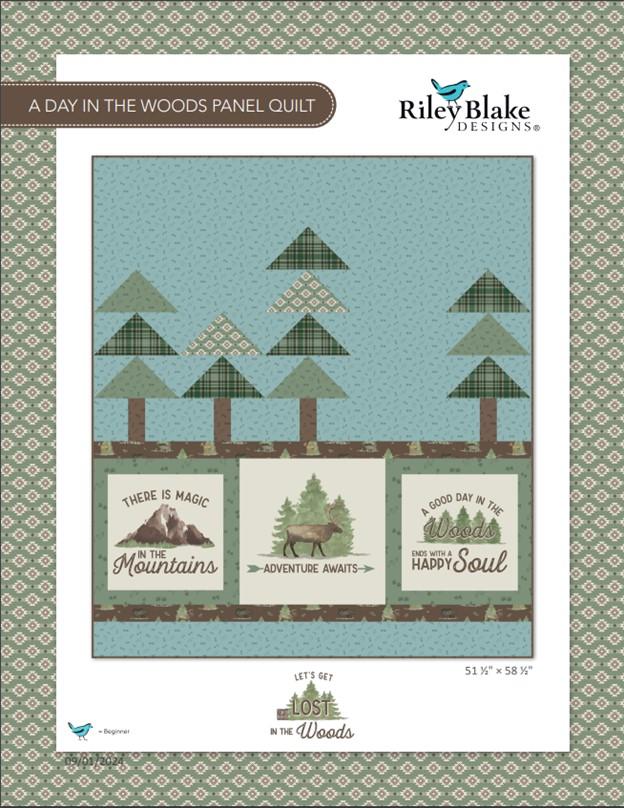 A Day in the Woods Panel Quilt - FREE PATTERN DOWNLOAD