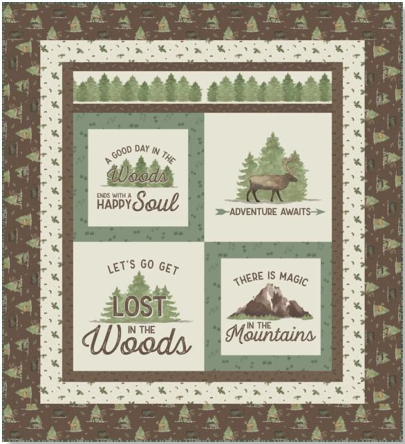 Lost in the Woods Panel Quilt Kit