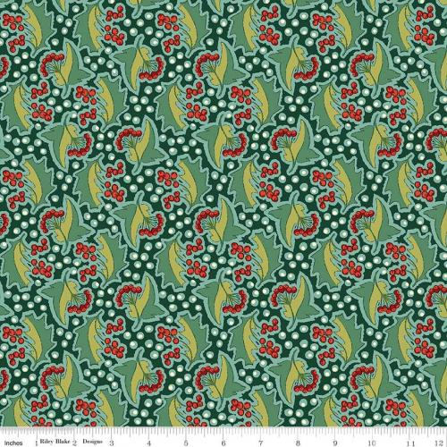Liberty Fabrics - Festive Fair Green