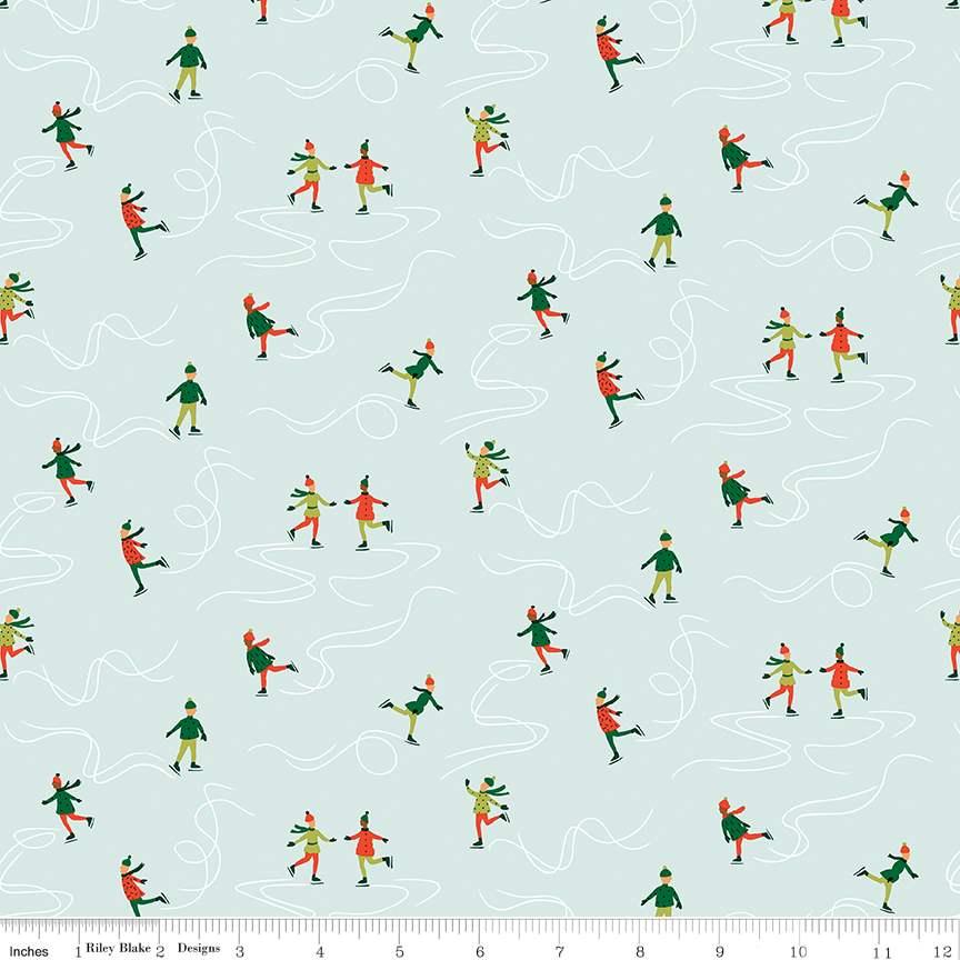 Liberty Fabrics - Festive Fair Blue