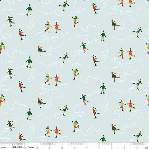 Liberty Fabrics - Festive Fair Blue
