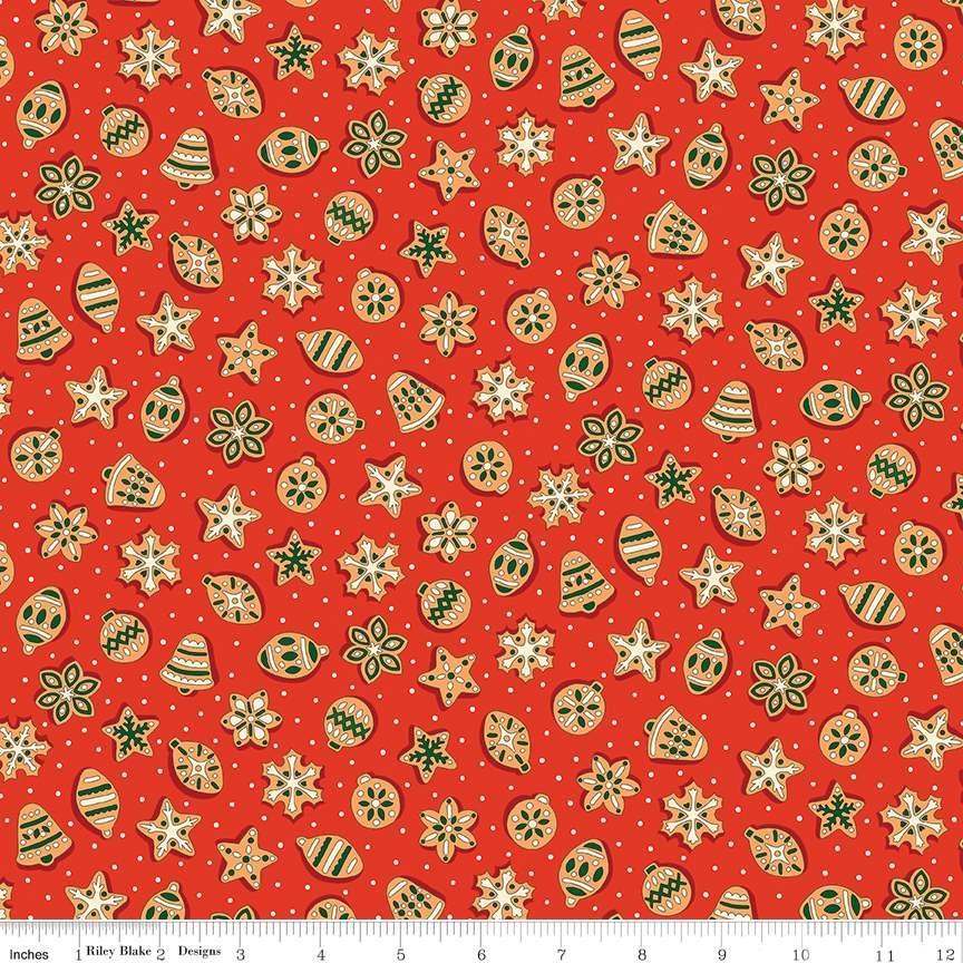 Liberty Fabrics - Festive Fair Red