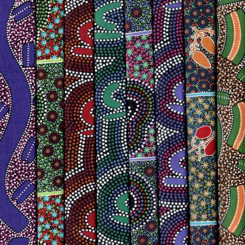 Aboriginal Prints Fabric Pack - 8 Fat Quarters