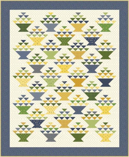Vintage Baskets Quilt Kit