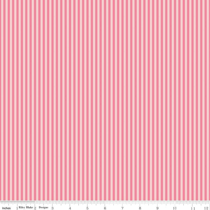 1/8 inch Tonal Stripe Pink