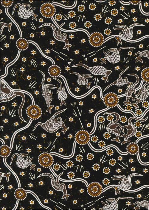Aboriginal Prints - NEW! Tan