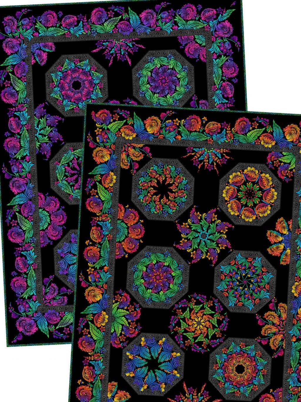 Vivid Kaleidoscope Quilt Pattern