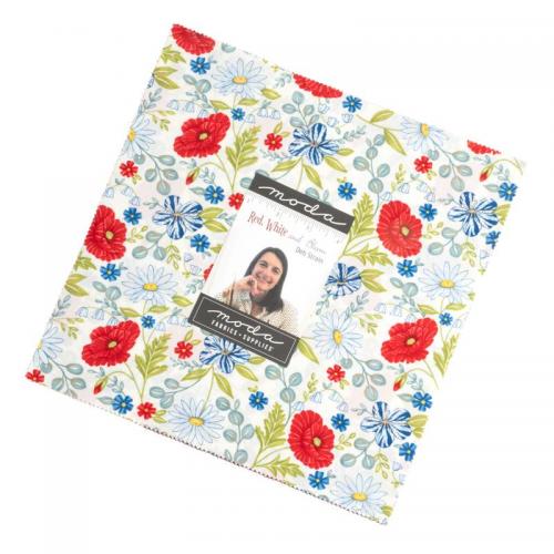 Red White and Bloom Layer Cake