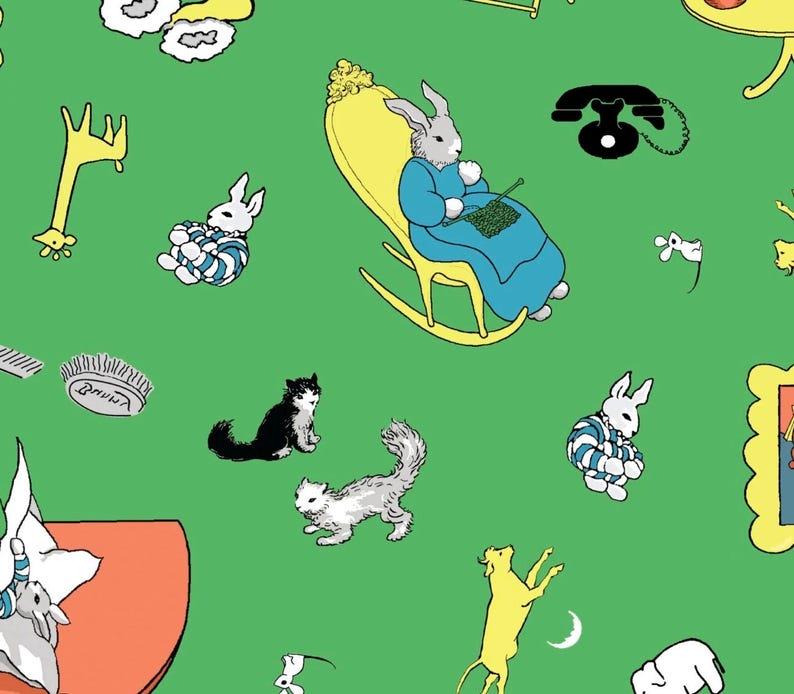 Goodnight Moon Tossed-Green