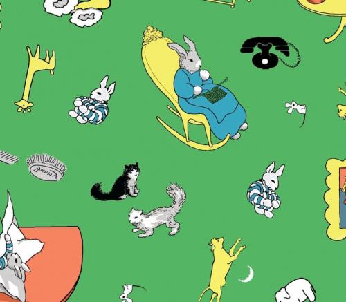 Goodnight Moon Tossed-Green