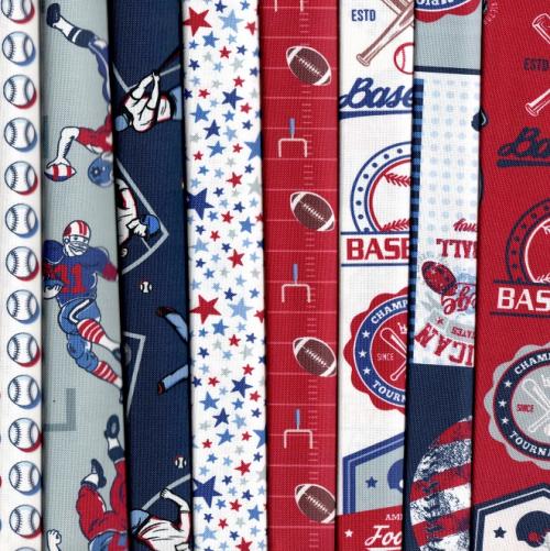 Play Ball Fabric Pack - 8 Fat Quarters