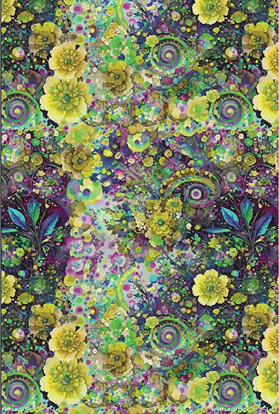 Whimsicle Flower Garden Green