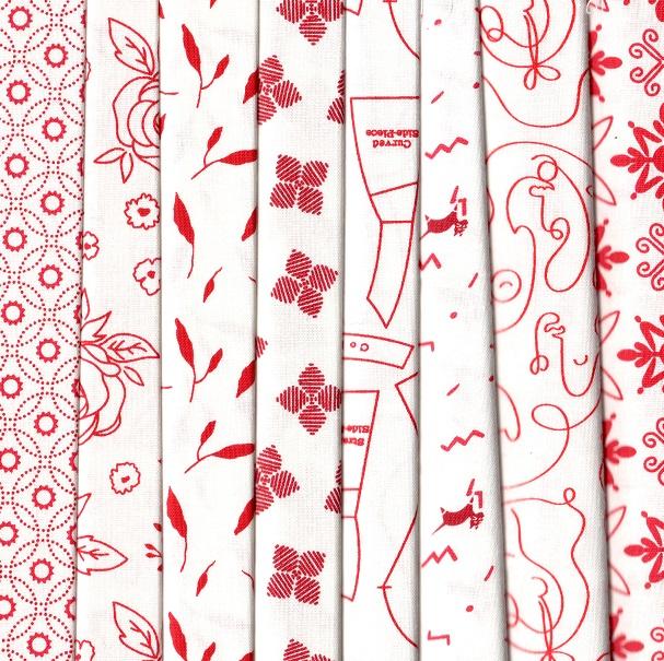 Red Hot Fabric Pack - 8 Fat Quarters