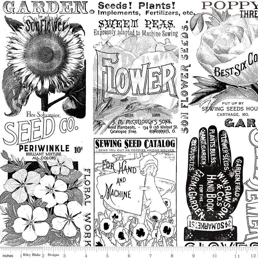 Sewing Seeds III White