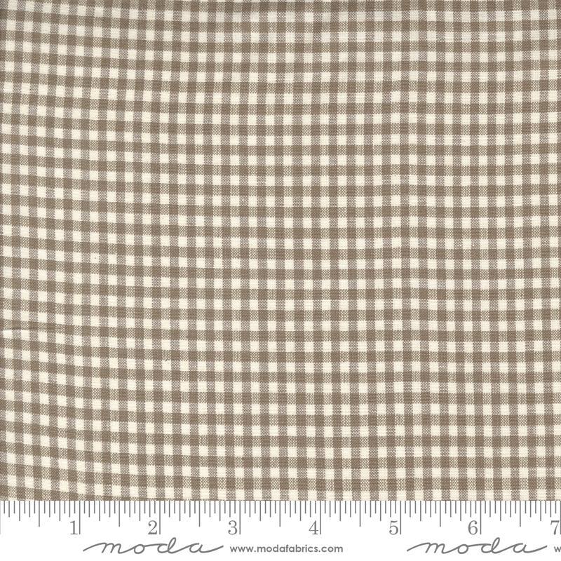 French General Woven Ginghams Gray