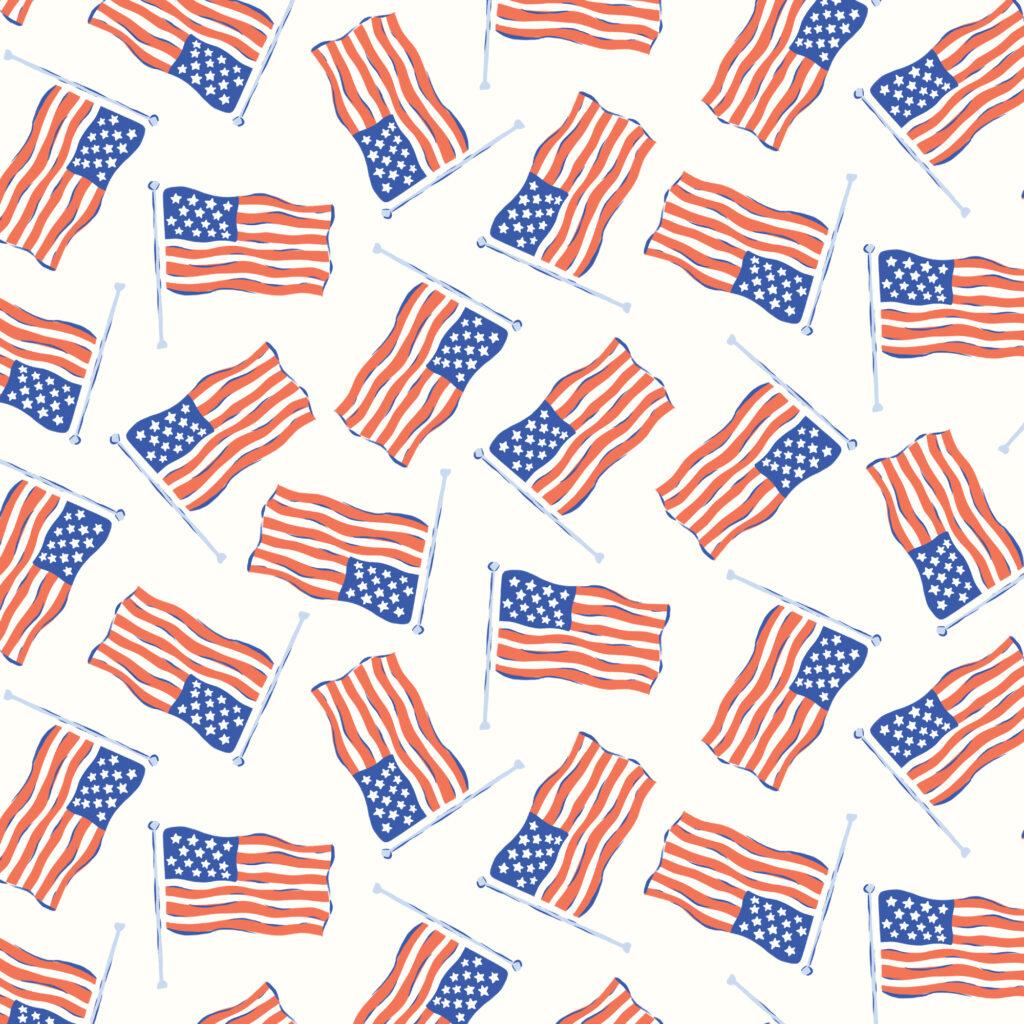 Stars, Stripes and Sun White