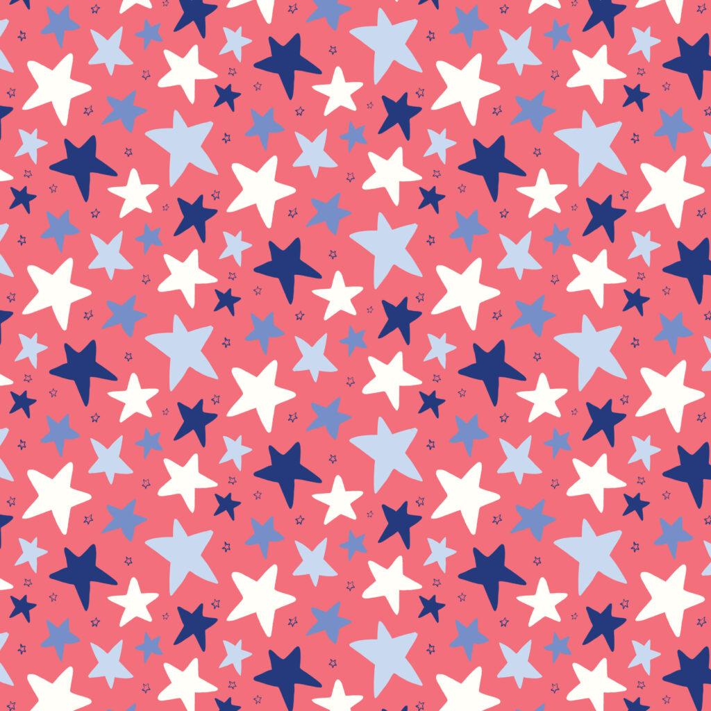 Stars, Stripes and Sun Red