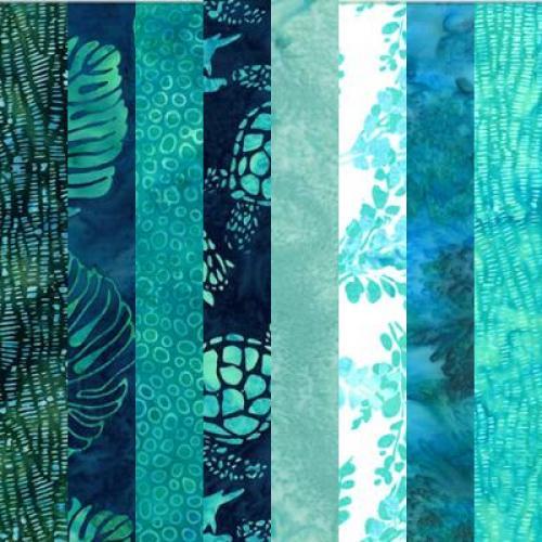 Bali-Tropical Treasures Fabric Pack - 8 Fat Quarters