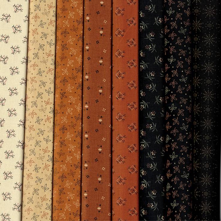 Cheddar & Coal III Fabric Pack - 8 Fat Quarters