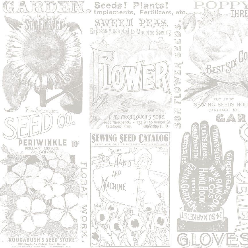 Sewing Seeds III Gray