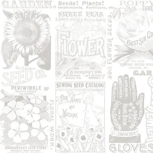 Sewing Seeds III Gray