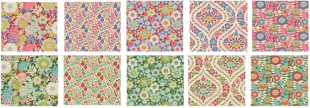 Wallflower Fabric Pack - 10 Fat Quarters