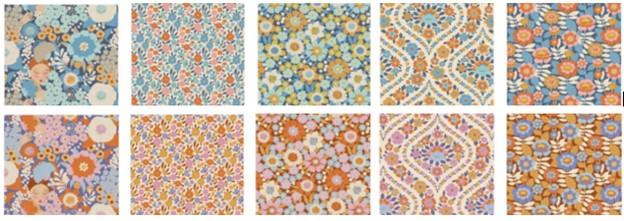 Wallflower Fabric Pack - 10 Fat Quarters