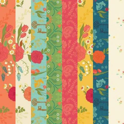 First Blooms Fabric Pack - 8 Fat Quarters