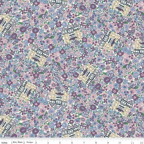 Liberty Fabrics: Flower Shop Blue