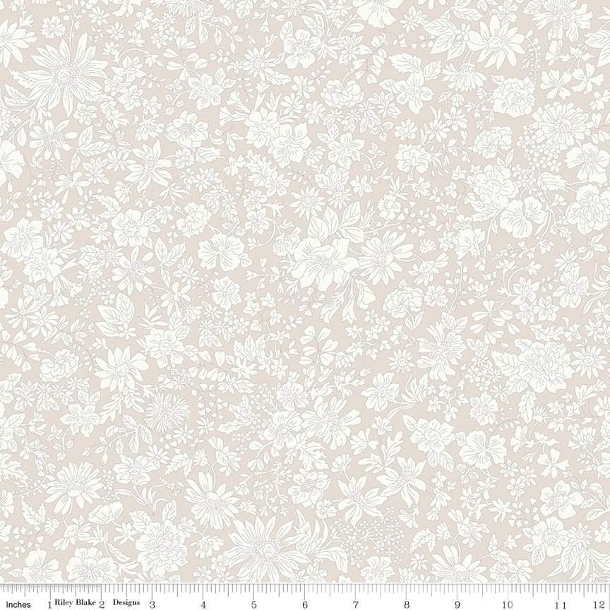 Liberty Fabrics: Emily Blossom Wide-Width Cream