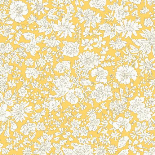 Liberty Fabrics: Emily Blossom Wide-Width Yellow