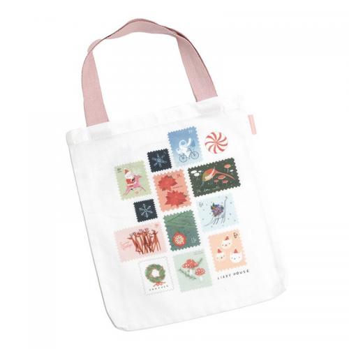 Christmas Stamps Tote Bag