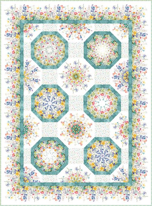 Butterfly Fantasy Kaleidoscope Quilt Kit