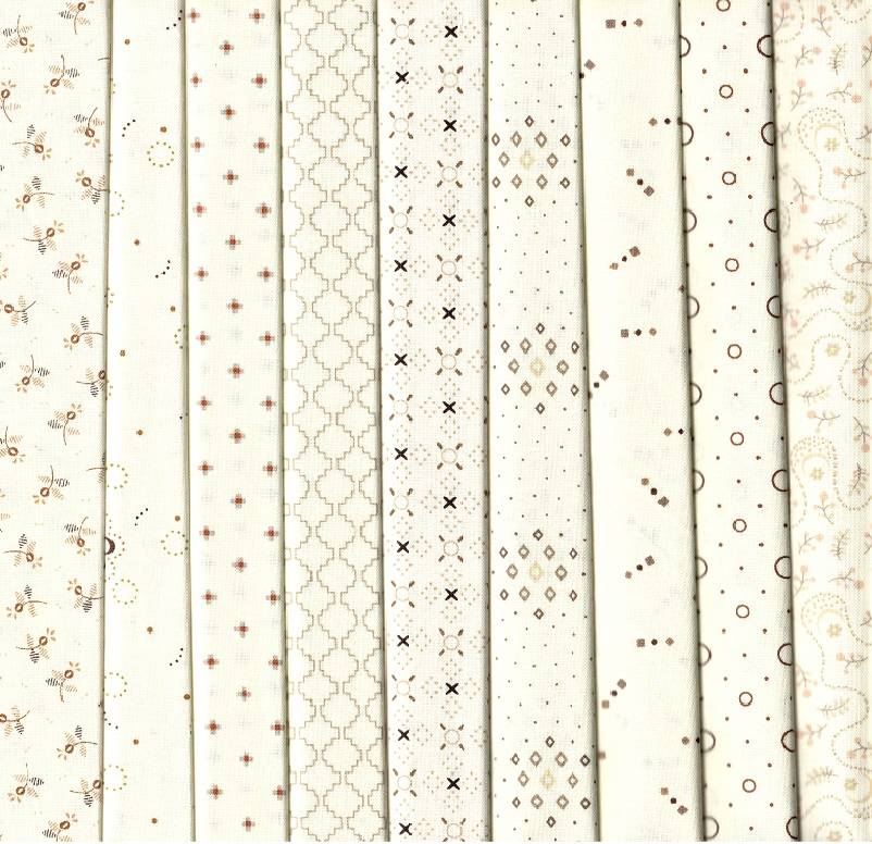 Buttercream & Brickle Bits Fabric Pack - 9 Fat Quarters