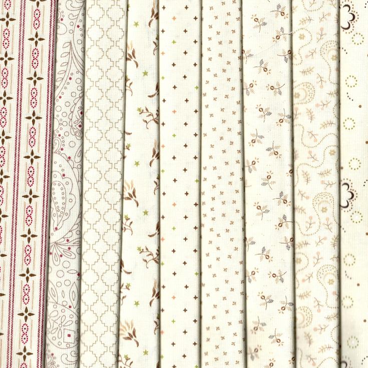 Buttercream & Brickle Bits Fabric Pack - 9 Fat Quarters