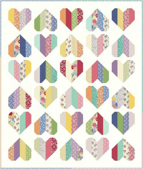 Aunt Grace Goes Scrappy Hearts