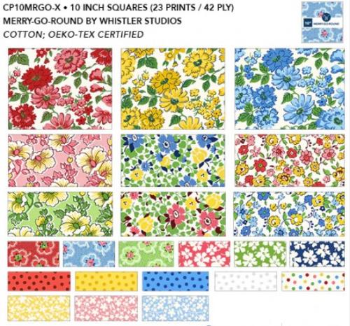 Merry-Go-Round 10" Squares