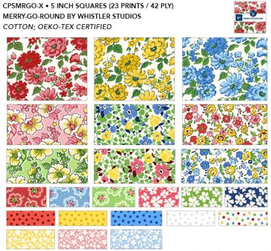 Merry-Go-Round 5" Squares