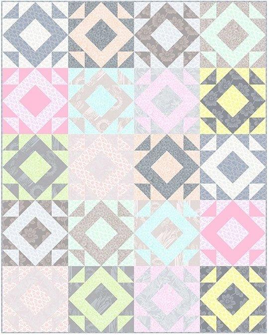 Tints and Tones Throw Quilt Kit