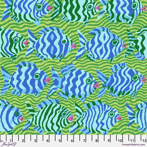 Kaffe Fassett Collective: August 2025 Minnows Lime