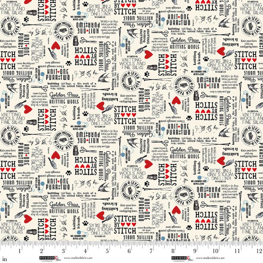 Knit 1, Purr 2 Cream