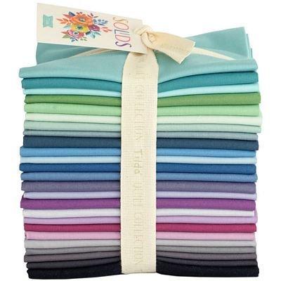 ilda Solids Fat Quarter Bundle in CooL Colors