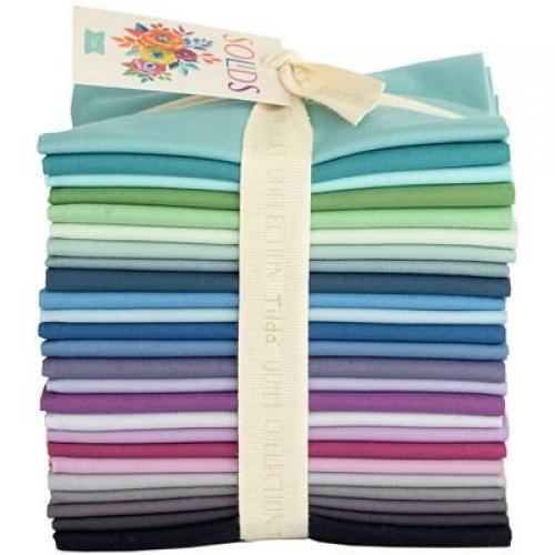 ilda Solids Fat Quarter Bundle in CooL Colors