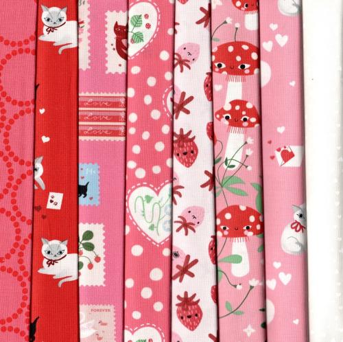 Funny Valentine Fabric Pack - 8 Fat Quarters