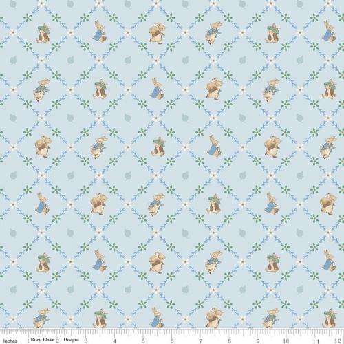 Peter Rabbit™ & Benjamin Bunny™ Lattice Blue